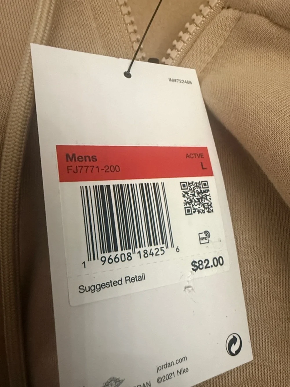 Jordan Multi Sport Zip-Up Hoodie Size L